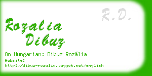 rozalia dibuz business card